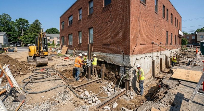 Foundation Repair in Branford, CT