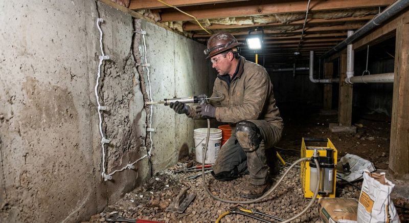 Basement Foundation Repair in Middlebury, CT