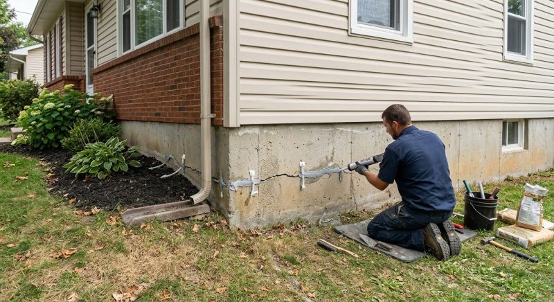 Cracked Foundation Repair in Cheshire, CT