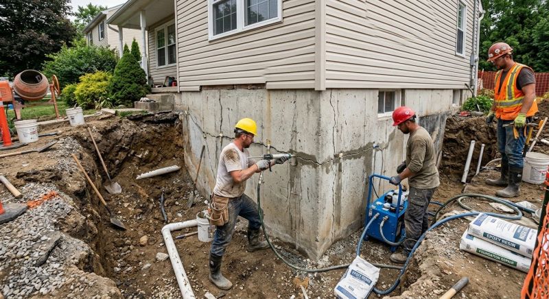 Cracked Foundation Repair in Essex, CT