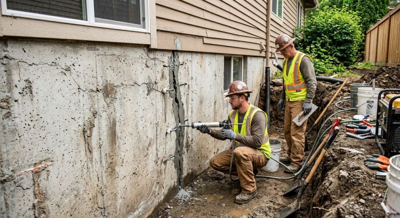 Cracked Foundation Repair in Middletown, CT