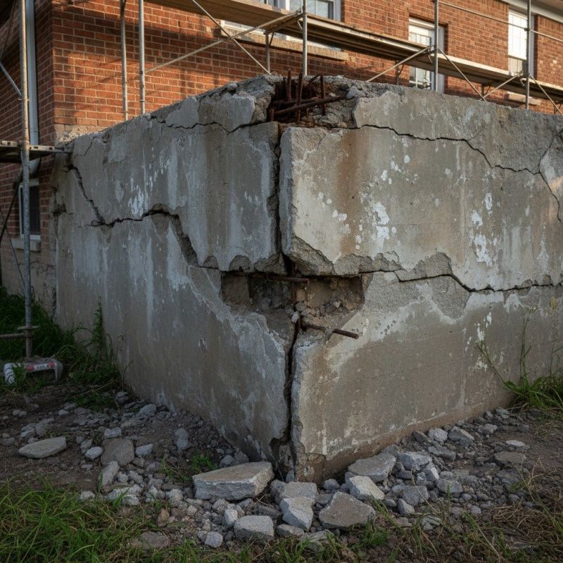 Cracked Foundation Repair in Woodbridge, CT