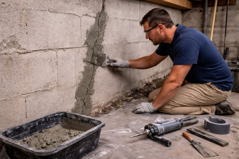 Foundation Crack Repair in Clinton, CT