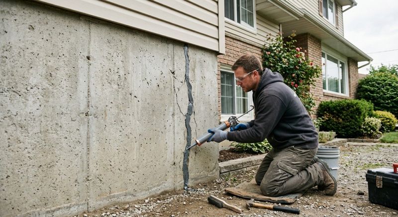 Foundation Crack Sealing in Branford, CT