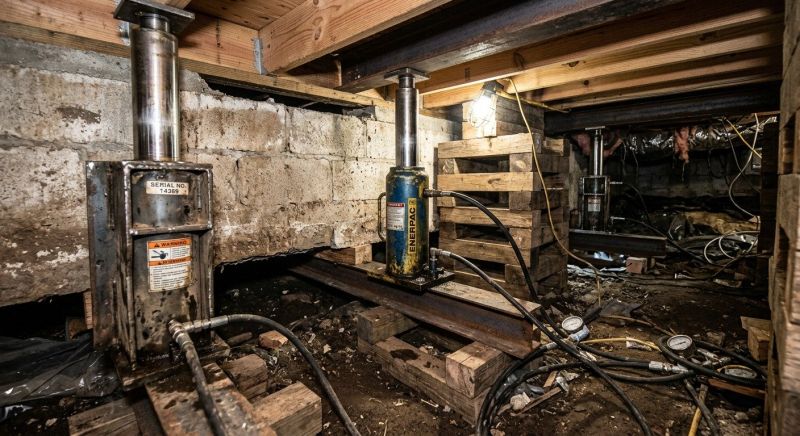 Foundation Jacking in Higganum, CT