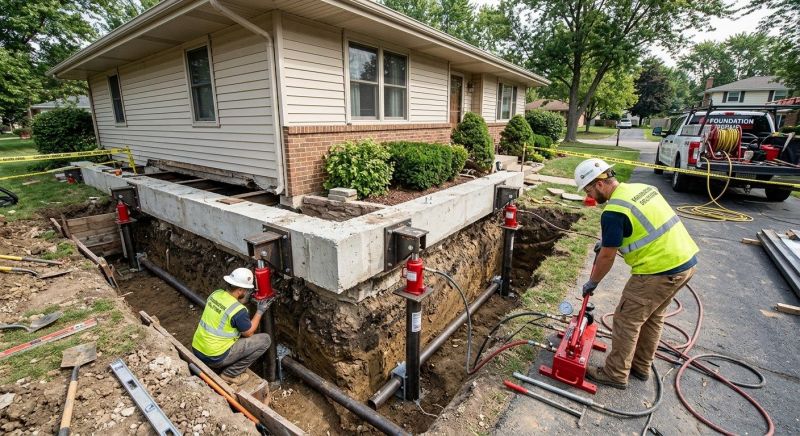 Foundation Jacking in Branford, CT