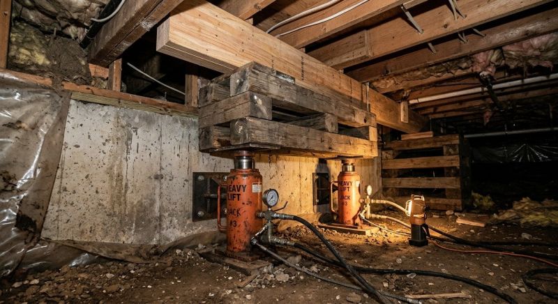 Foundation Jacking in Naugatuck, CT