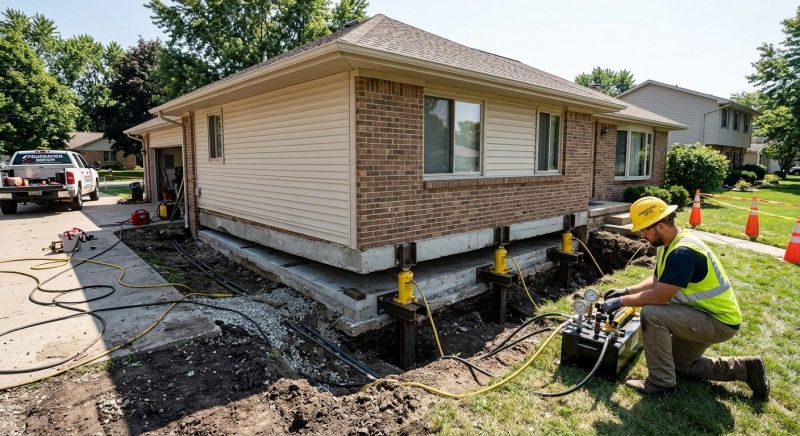 Foundation Lifting in East Haddam, CT