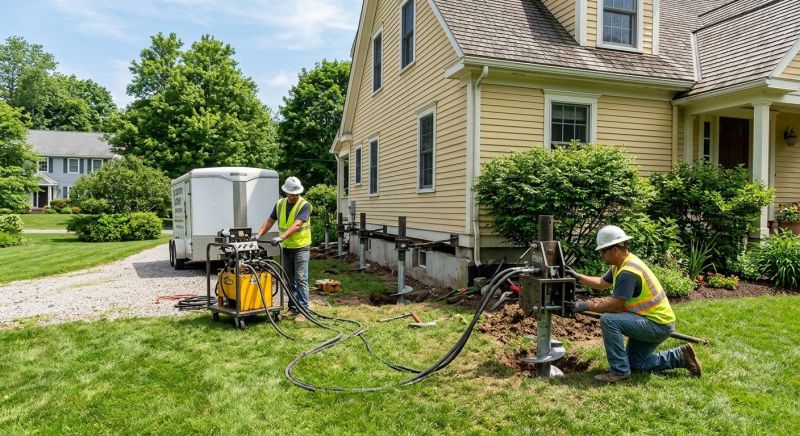 Foundation Lifting in East Hampton, CT