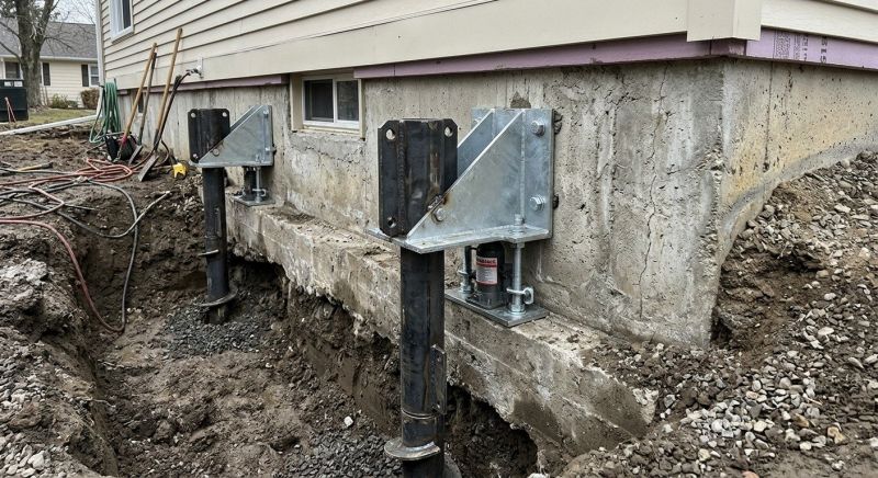 Foundation Pier Leveling in Branford, CT