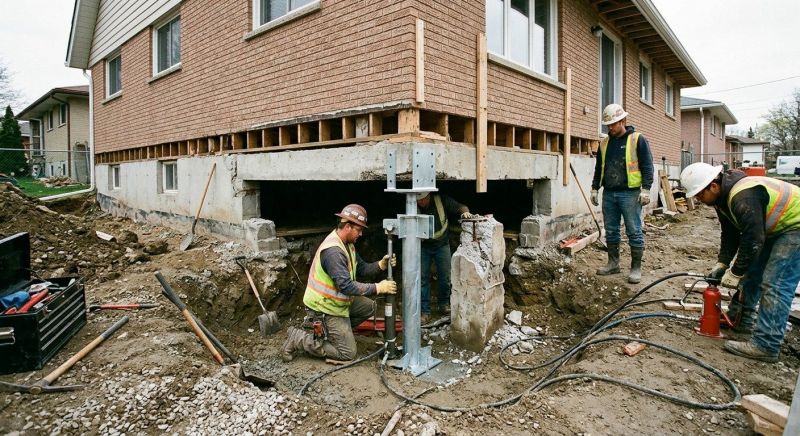 Foundation Pier Repair in Branford, CT