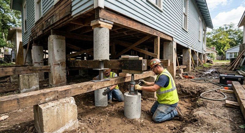 Foundation Pier Repair in Branford, CT