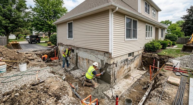 Foundation Restoration in Branford, CT