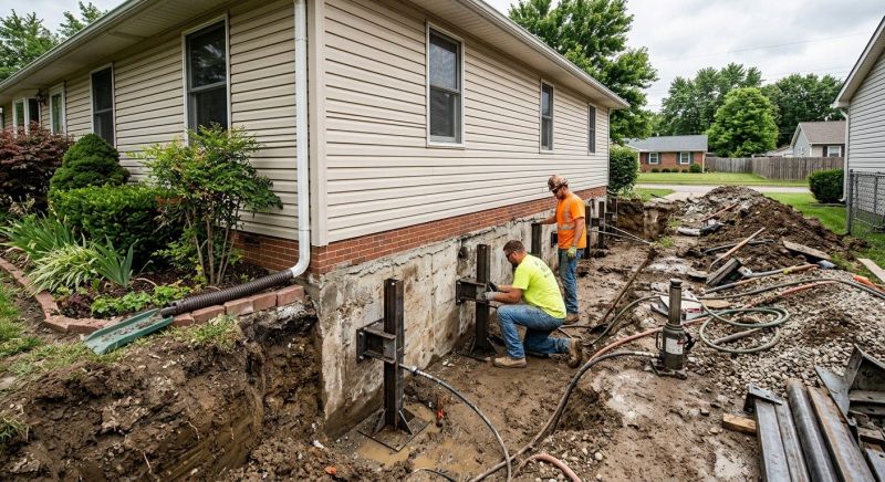 Foundation Stabilizing in East Berlin, CT