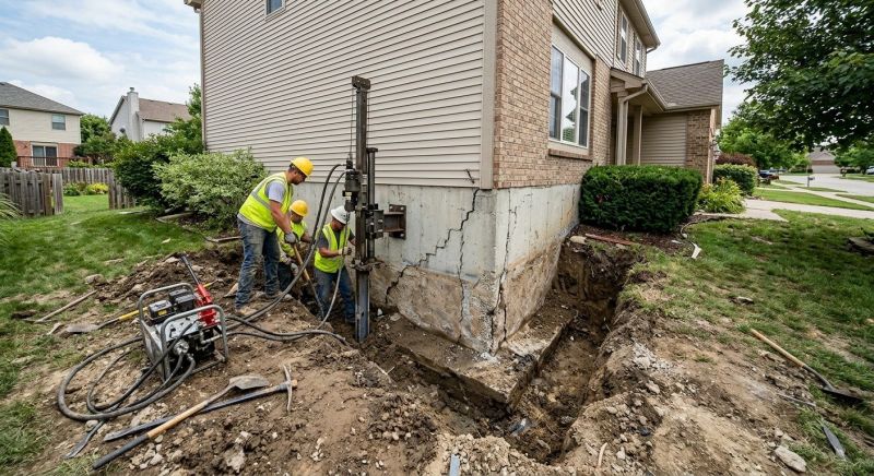 Foundation Stabilizing in East Hampton, CT