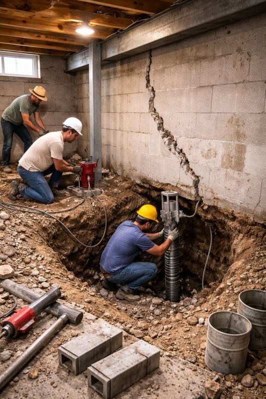 Foundation Structural Repair in Shoreham, NY