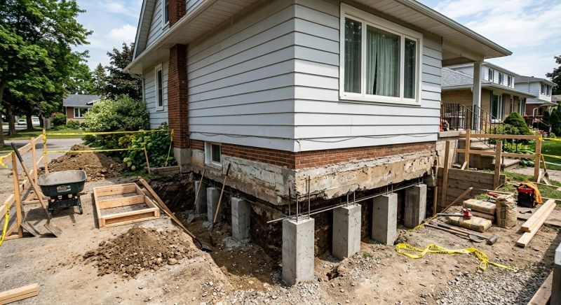 Foundation Underpinning in Branford, CT