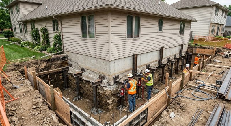 Foundation Underpinning in Branford, CT