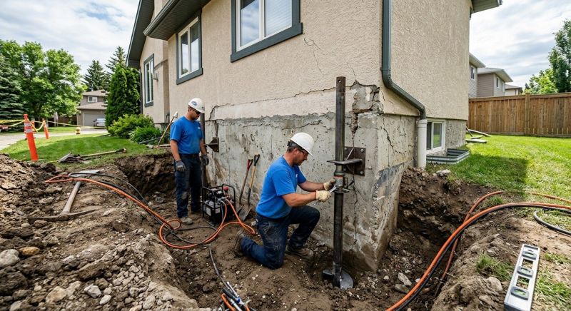 Helical Piers Installation in Branford, CT
