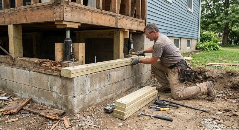 House Foundation Repair in Clinton, CT