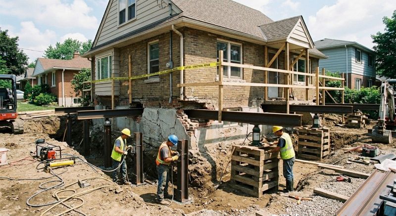 House Foundation Repair in Guilford, CT