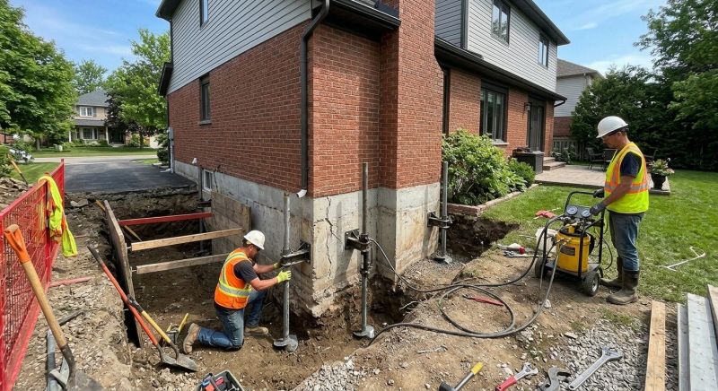 House Underpinning in Branford, CT