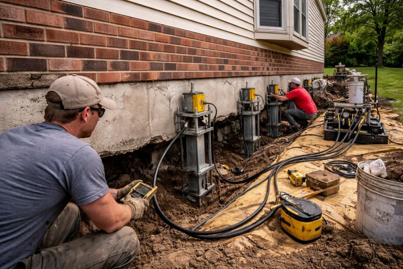 Settling Foundation Service in Cromwell, CT