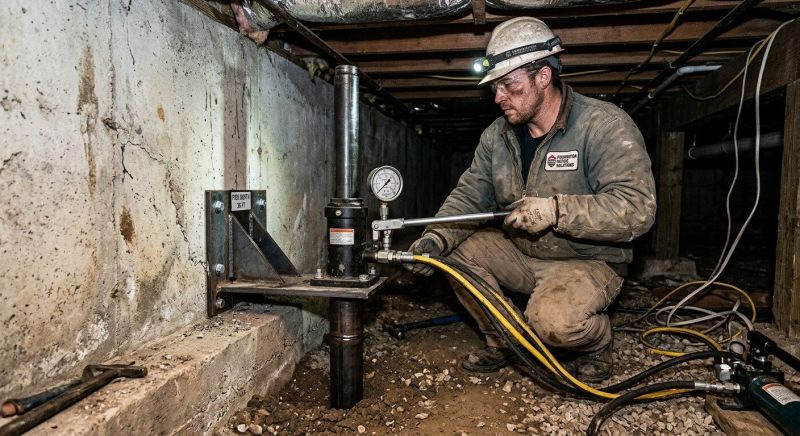 Settling Foundation Service in Branford, CT
