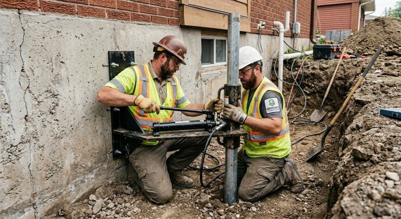 Settling Foundation Service in Branford, CT