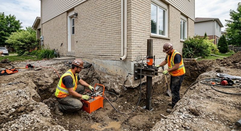 Sinking Foundation Lifting in Branford, CT