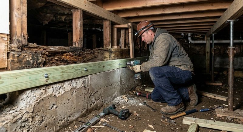 Sinking Foundation Repair in Cromwell, CT