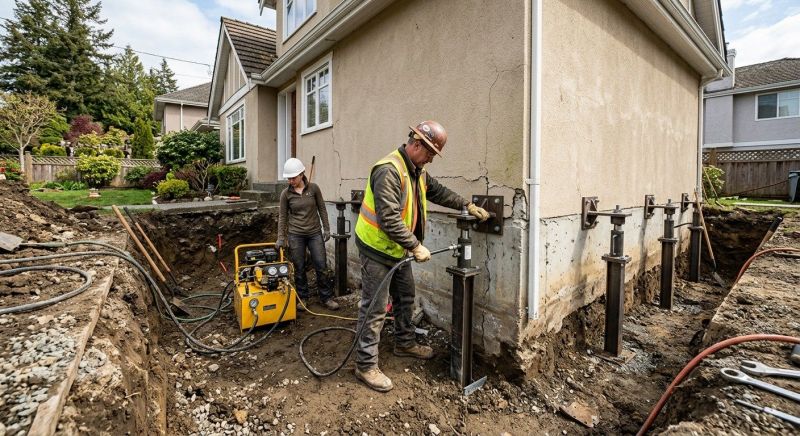 Sinking Foundation Repair in Cutchogue, NY