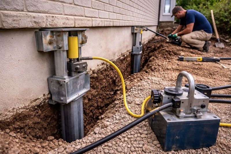 Sinking Foundation Repair in Durham, CT