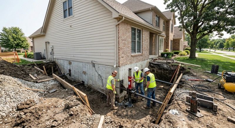 Sinking Foundation Repair in Old Saybrook, CT