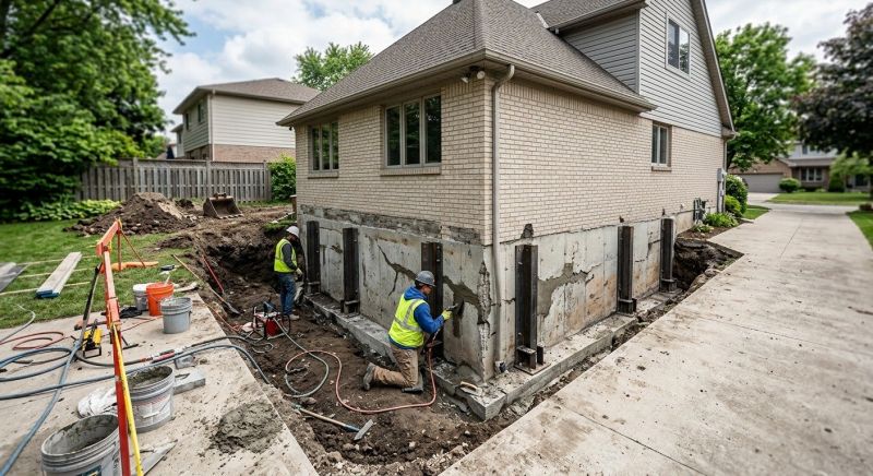 Sinking Foundation Repair in Sound Beach, NY