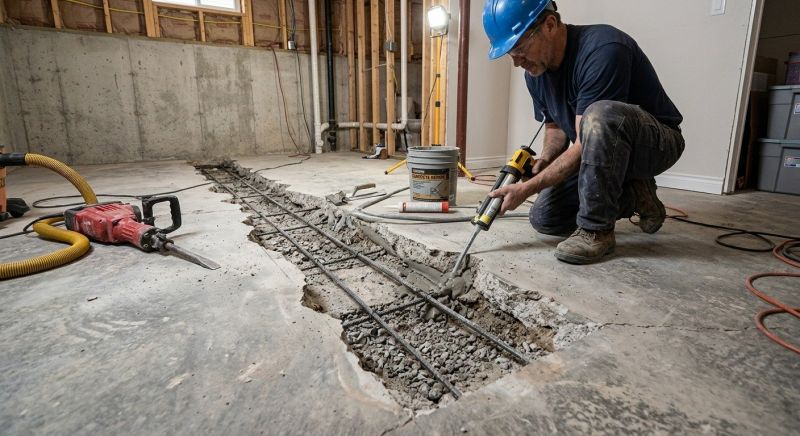 Slab Foundation Repair in Branford, CT