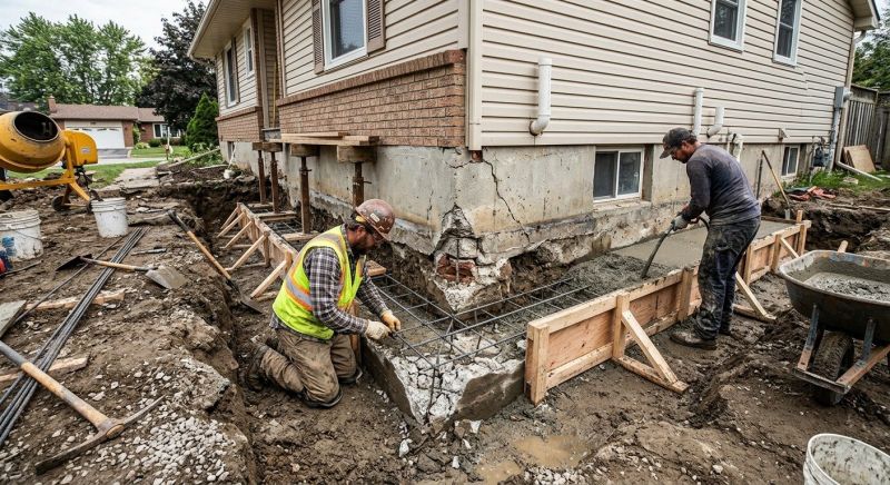 Slab Foundation Repair in Branford, CT