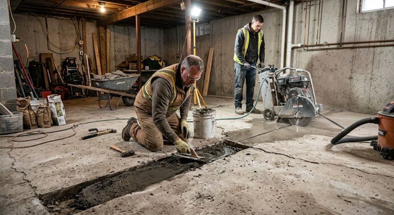 Slab Foundation Repair in Branford, CT